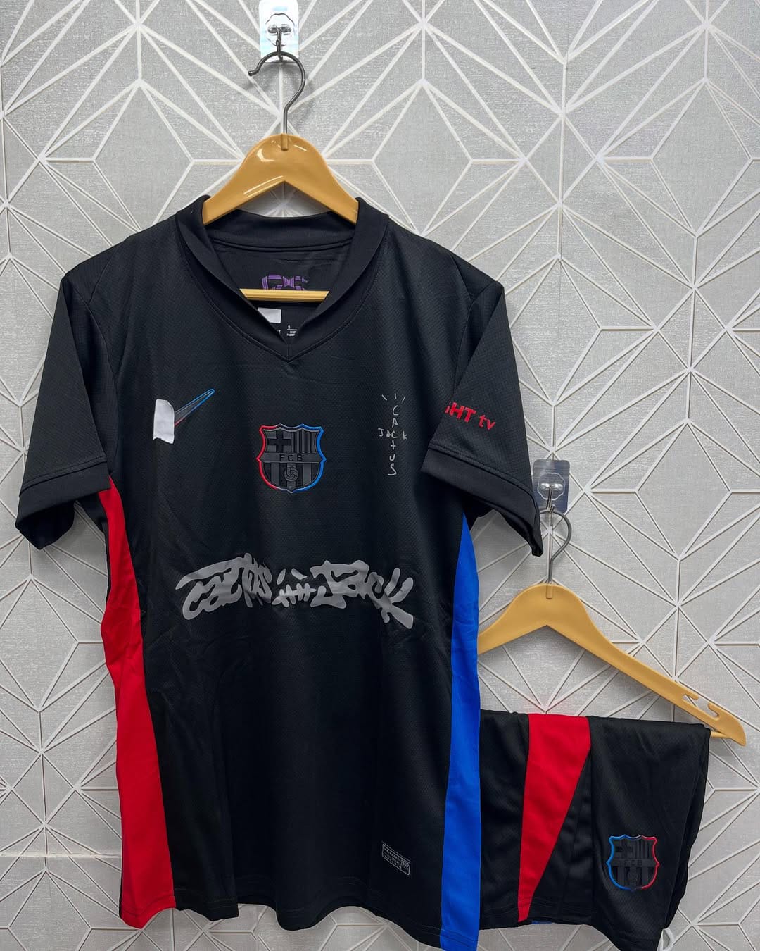 FC Barcelona X Travis Scott Away Jersey 2024-25 DRYFIT FABRIC