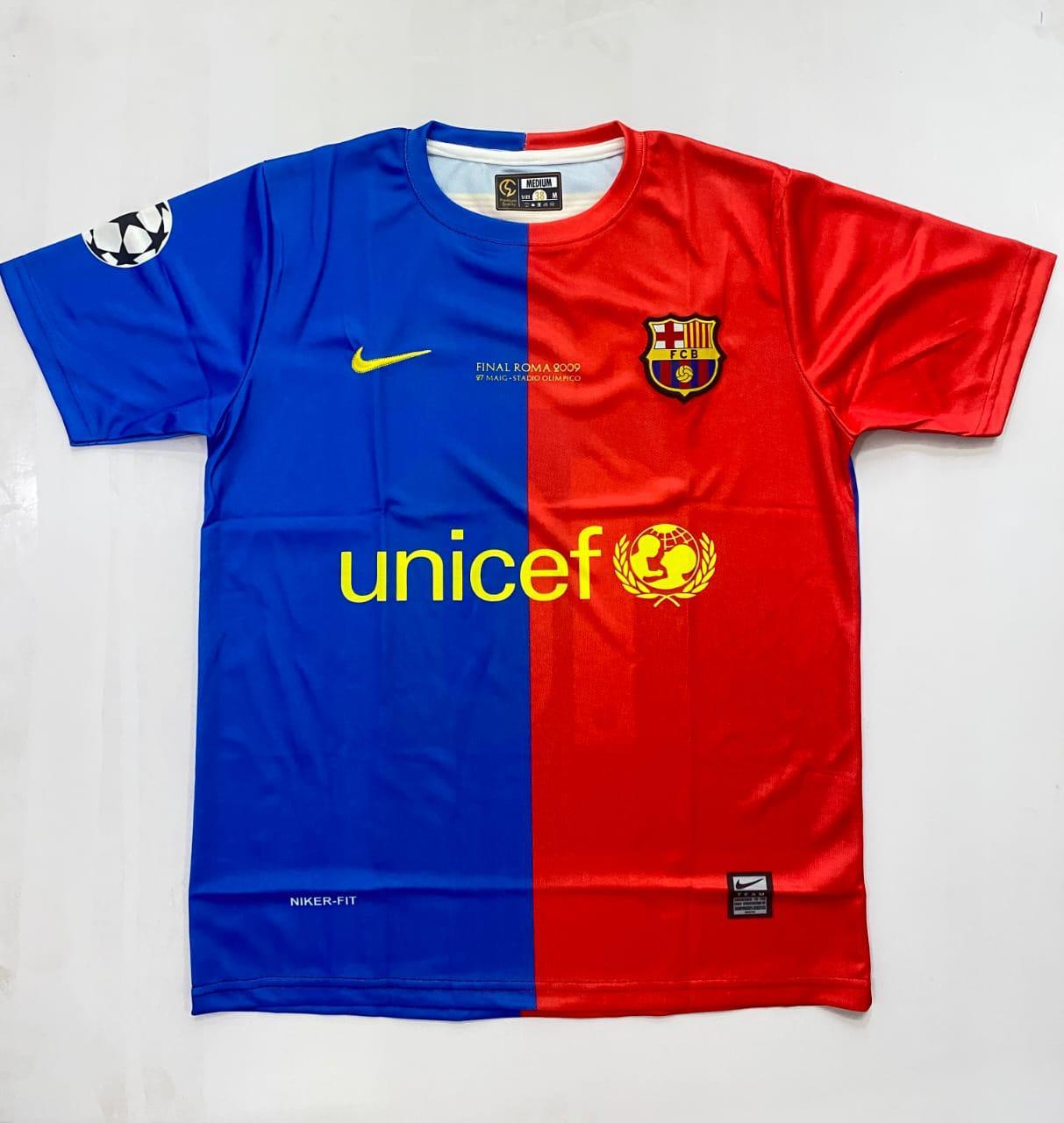 Premium Quality Lionel Messi FC Barcelona 2009 Final Retro Jersey