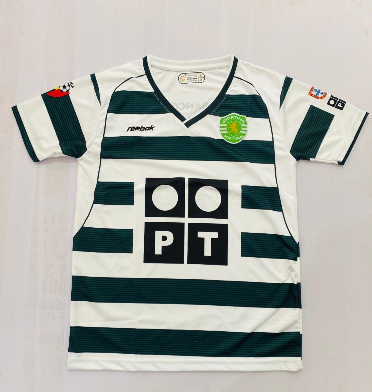 Cristiano Ronaldo Lisbon 2001/2003 Home Retro Soccer Jersey Shirt