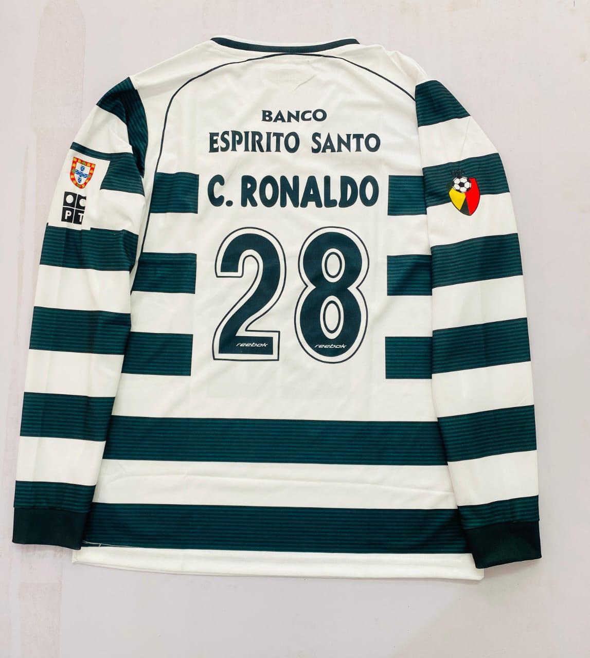 2001 - 2003 CR7 LISBON FULL SLEEVES LIMITED RETRO