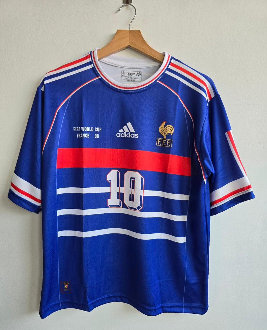 France 1998 ZIDANE 10 World Cup Home Retro Jersey