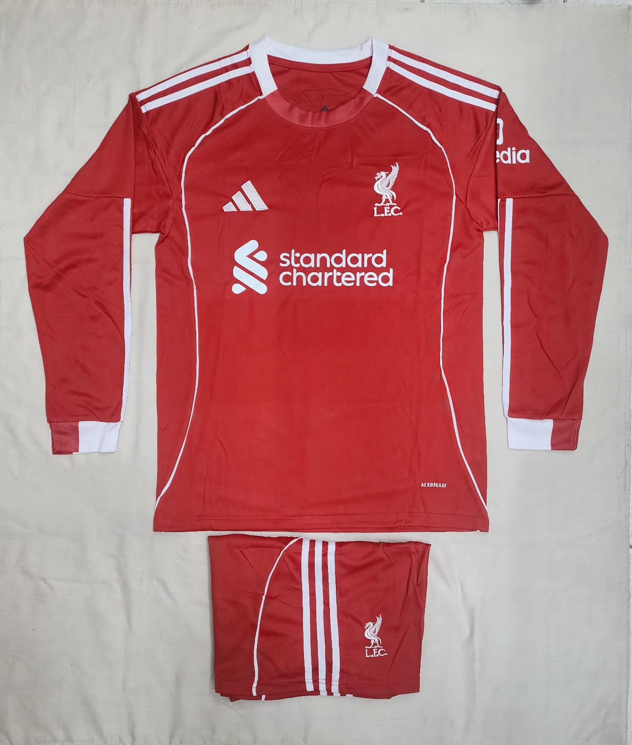 LIVERPOOL FULL SLEEVES FAN VERSION WITH SHORTS