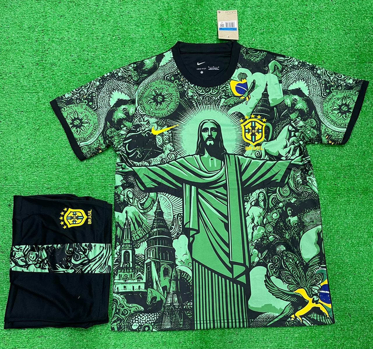 BRAZIL JESUS CHRIST FAN VERSION WITH SHORTS