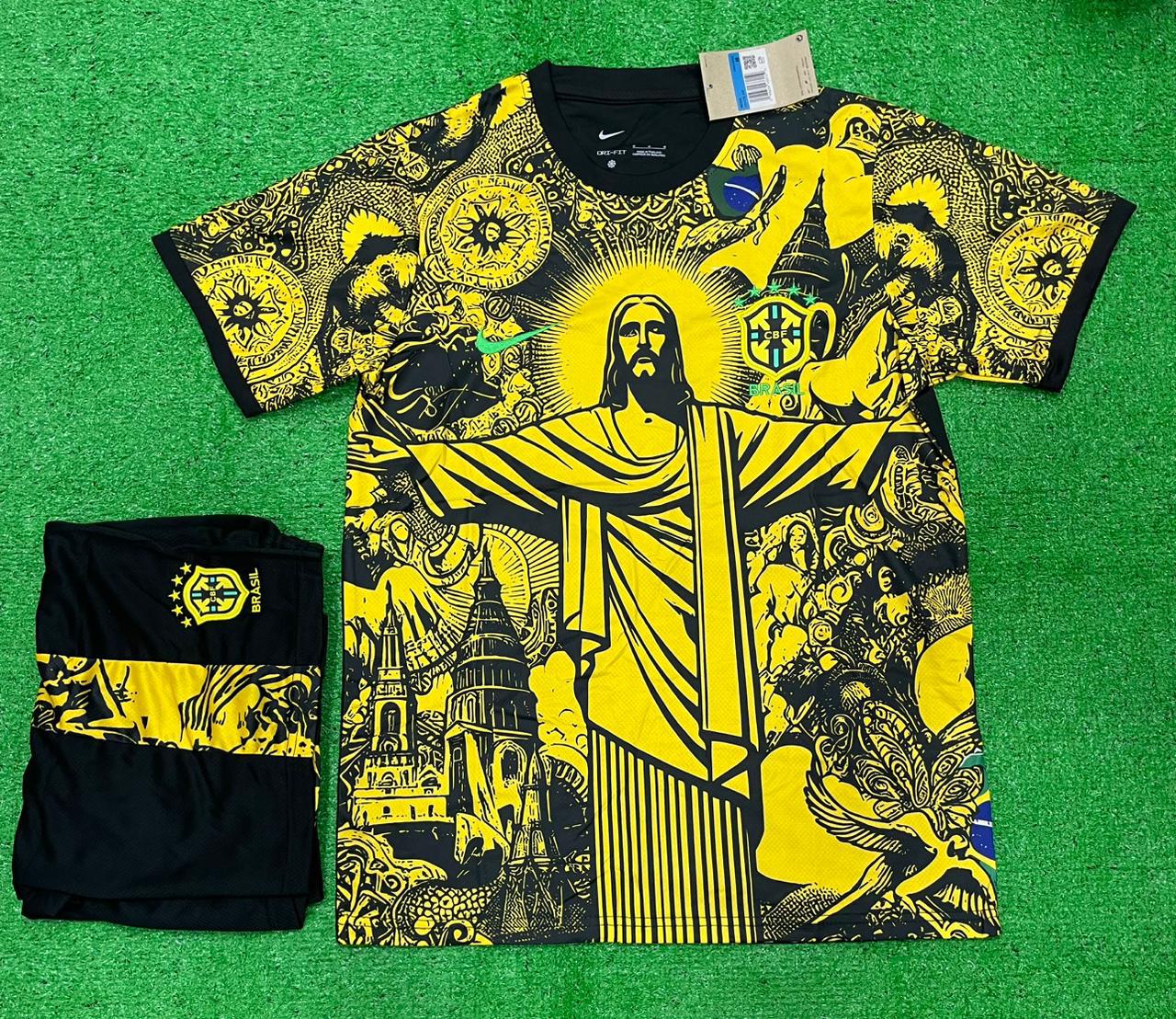 BRAZIL JESUS CHRIST FAN VERSION WITH SHORTS